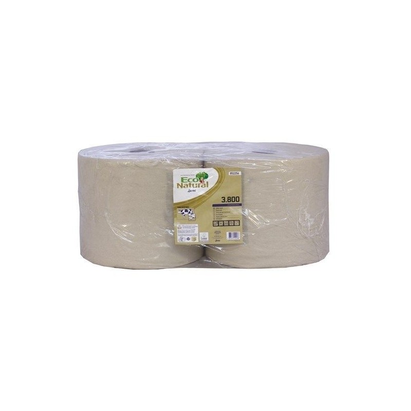 Eco Natural 3-Ply Wiping Rolls (Pack of 2 Rolls)