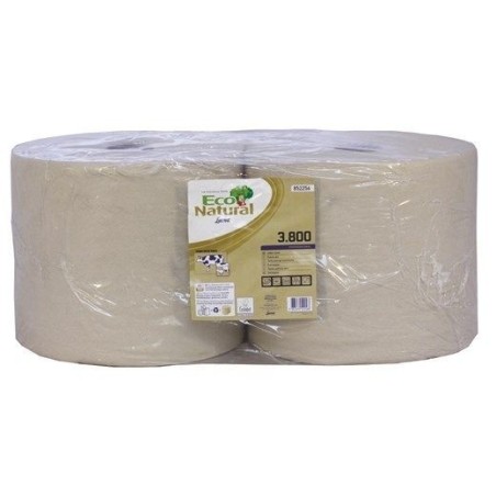 Eco Natural 3-Ply Wiping Rolls (Pack of 2 Rolls)
