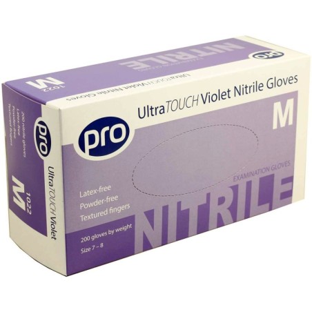 Violet Nitrile Powder-Free Gloves UltraTOUCH (Case of 2000) - Small