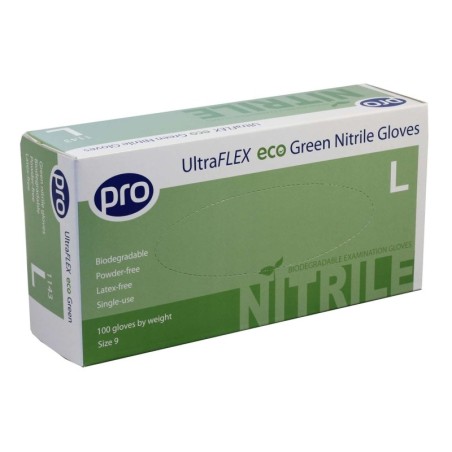 Green Nitrile Powder-Free Gloves UltraFLEX (Case of 1000) - Large