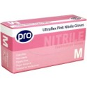 Small - Pink Nitrile Powder Free Gloves Ultraflex (Case Of 1000)