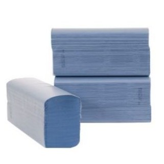 Z-Fold 1 ply Blue (recycled) Paper Towels