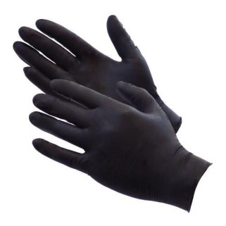 Large - Black Nitrile Powder Free Gloves Ultragrip AQL 1.5 (Case of 1000)