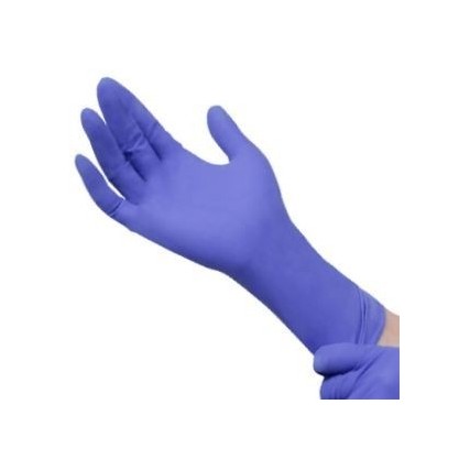 Small - Nitrile Powder Free Gloves Long Cuff Violet Ultrasafe (Case Of 500)