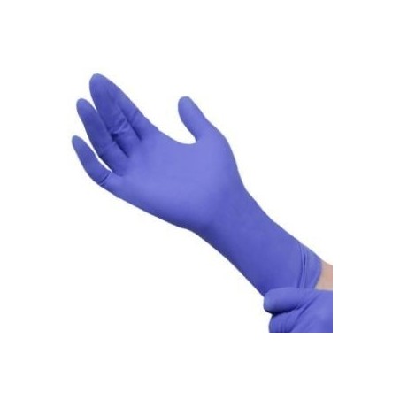Large - Nitrile Powder Free Gloves Long Cuff Violet Ultrasafe (Case Of 500)