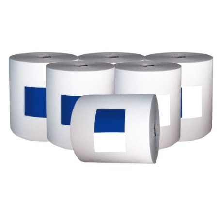Airlaid Non-Woven Wiping Rolls 23cm x 80m (Pack Of 6 Rolls)