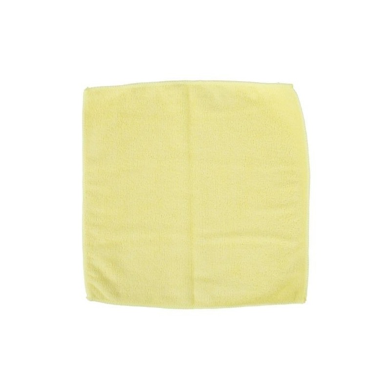 Microfibre Cloths 280gsm - Yellow (Pack Of 20 Cloths)