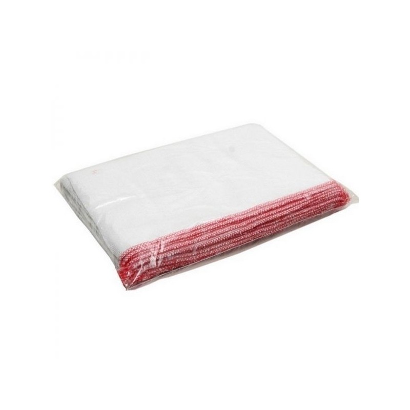 Premium Quality Dishcloths With Red Edge 35 x 30cm