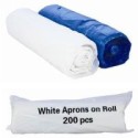 Premium Heavy Duty White Aprons On A Roll (Case Of 5 x 200)