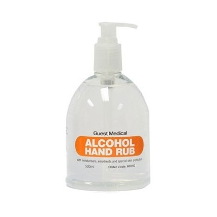 Alcohol Hand Rub 500ml ‘Bell Bottle’  (Case Of 25 Bottles)