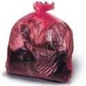 Red Soluble Strip Laundry Bags Large (Case of 200 Bags)